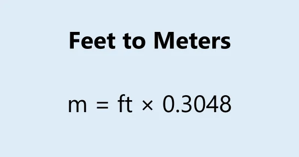 Meters To Feet Conversion